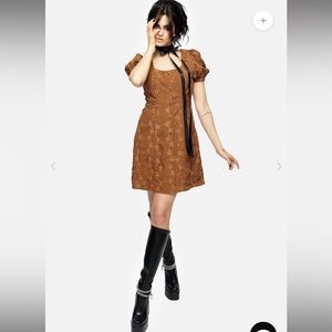 Honeysuckle Puff Sleeve Mini Dress